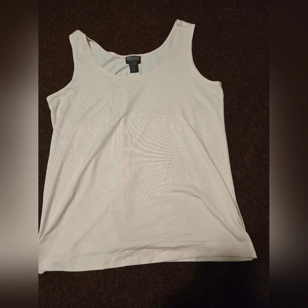 Addition's By Chico's Size 1 (US 6) Light Pink Stretchy Tank Grwat For Layering - Picture 1 of 4